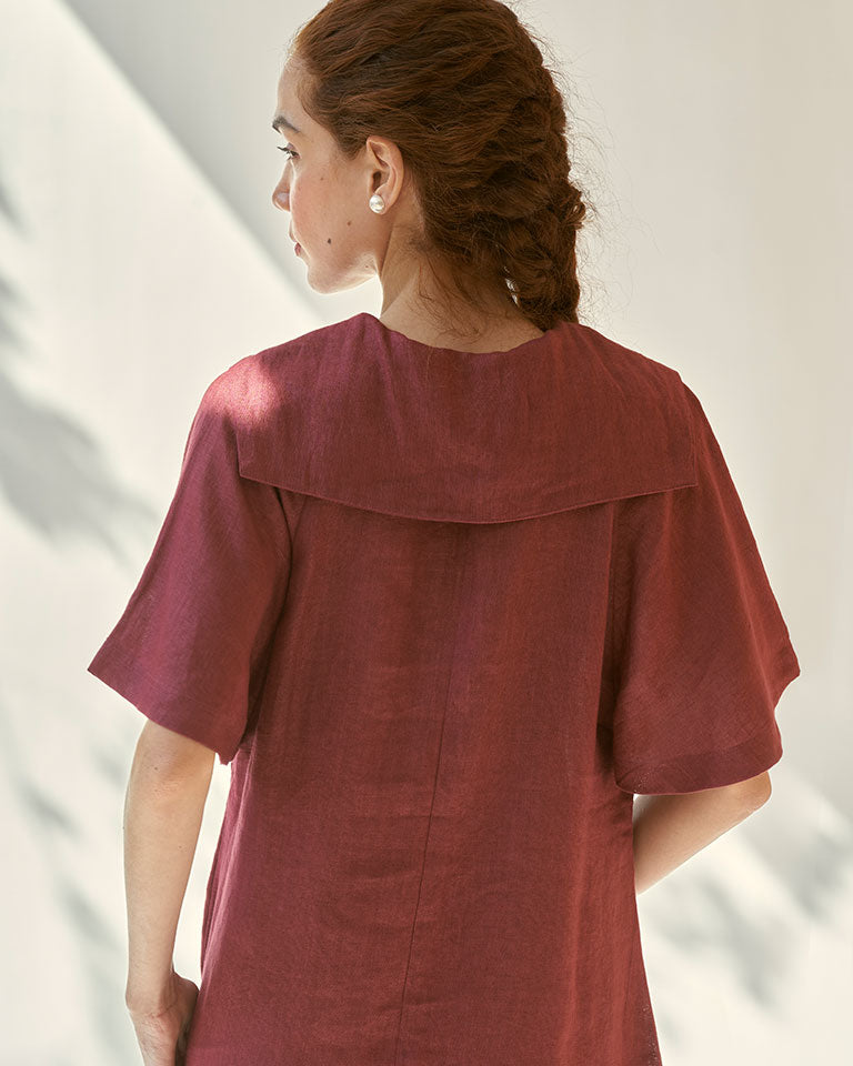 Anytime Burgundy Dress DRESSES IKKIVI