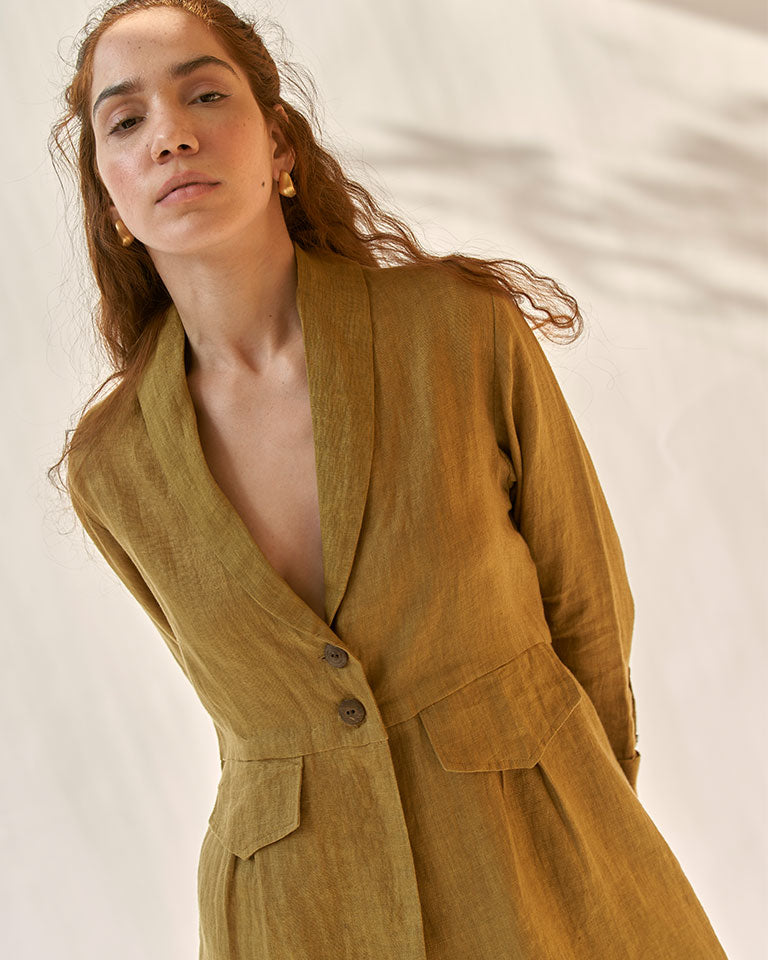 My Fav Mustard Oversized Blazer Set SETS IKKIVI