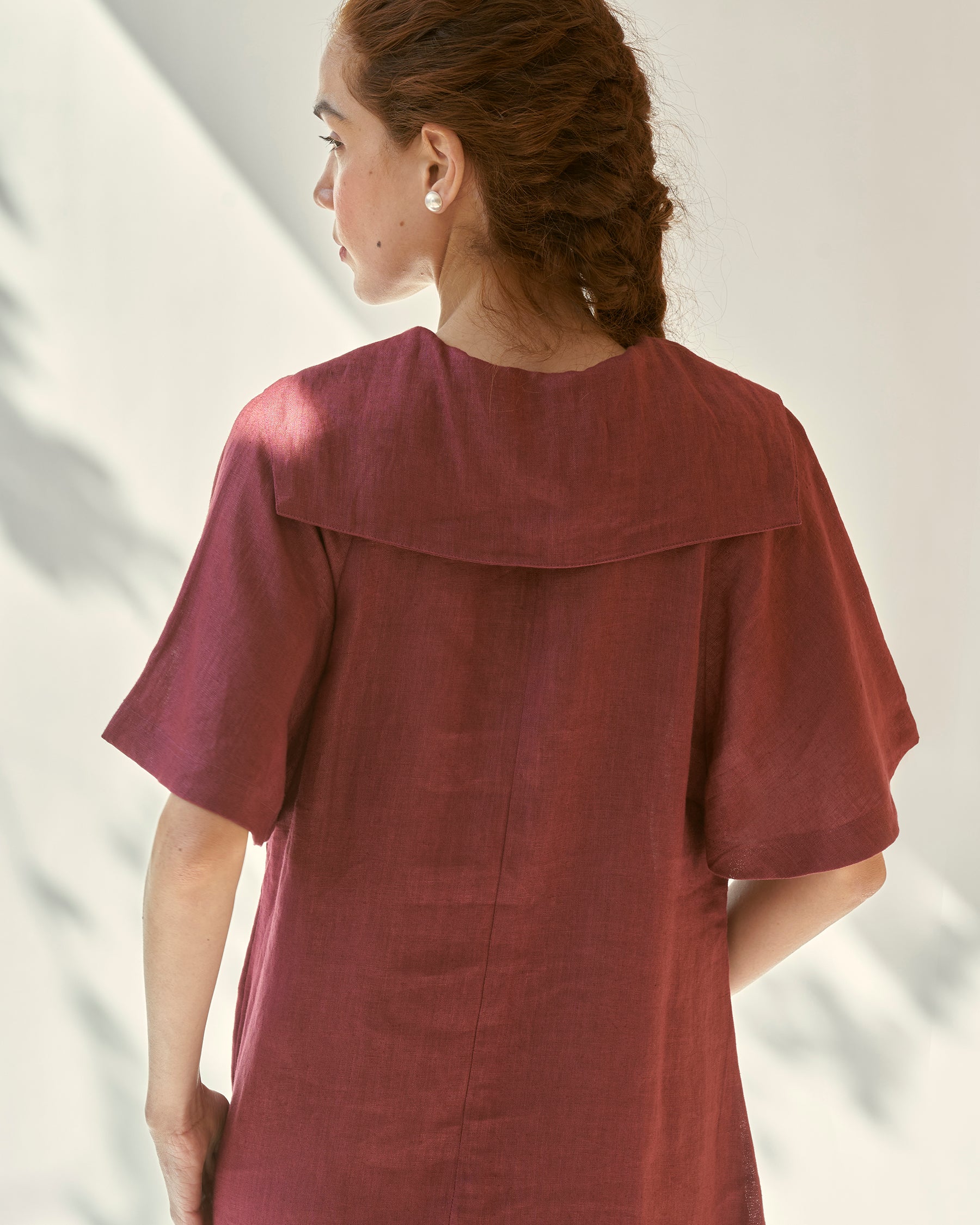 Anytime Burgundy Dress DRESSES IKKIVI