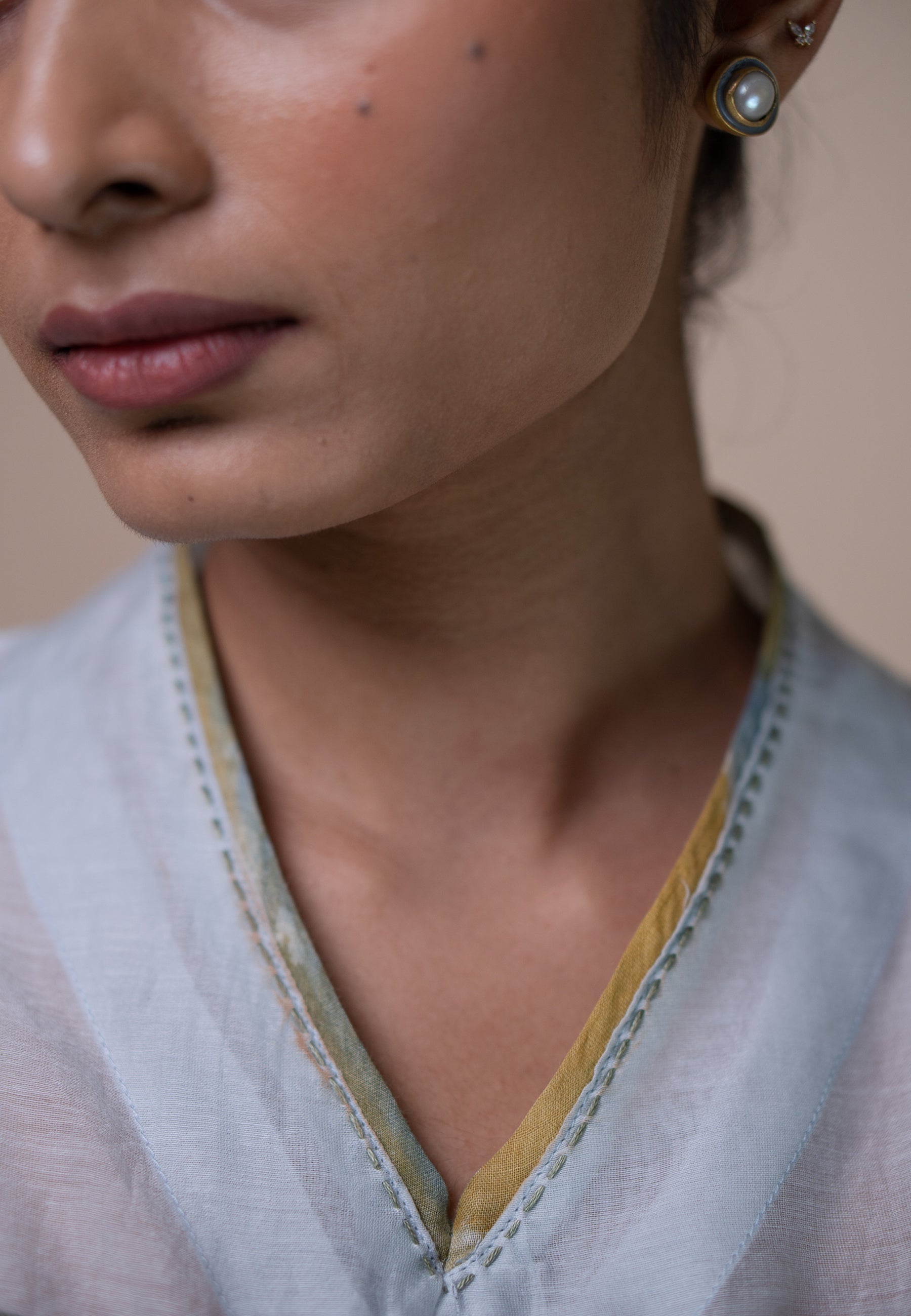 Meadows Unisex Chanderi Shirt TOPS IKKIVI