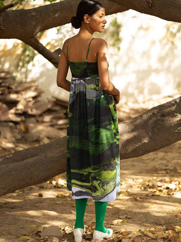 Ella Green Dress DRESSES Doodlage