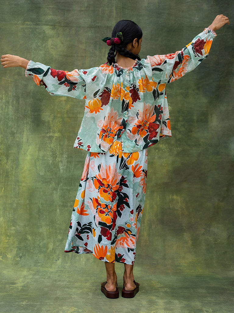 Aura Printed Top TOPS Doodlage