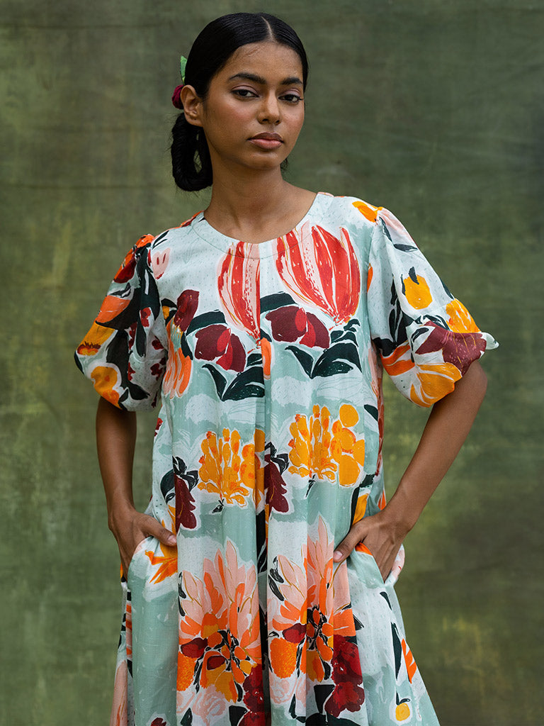 Jill Printed Dress DRESSES Doodlage