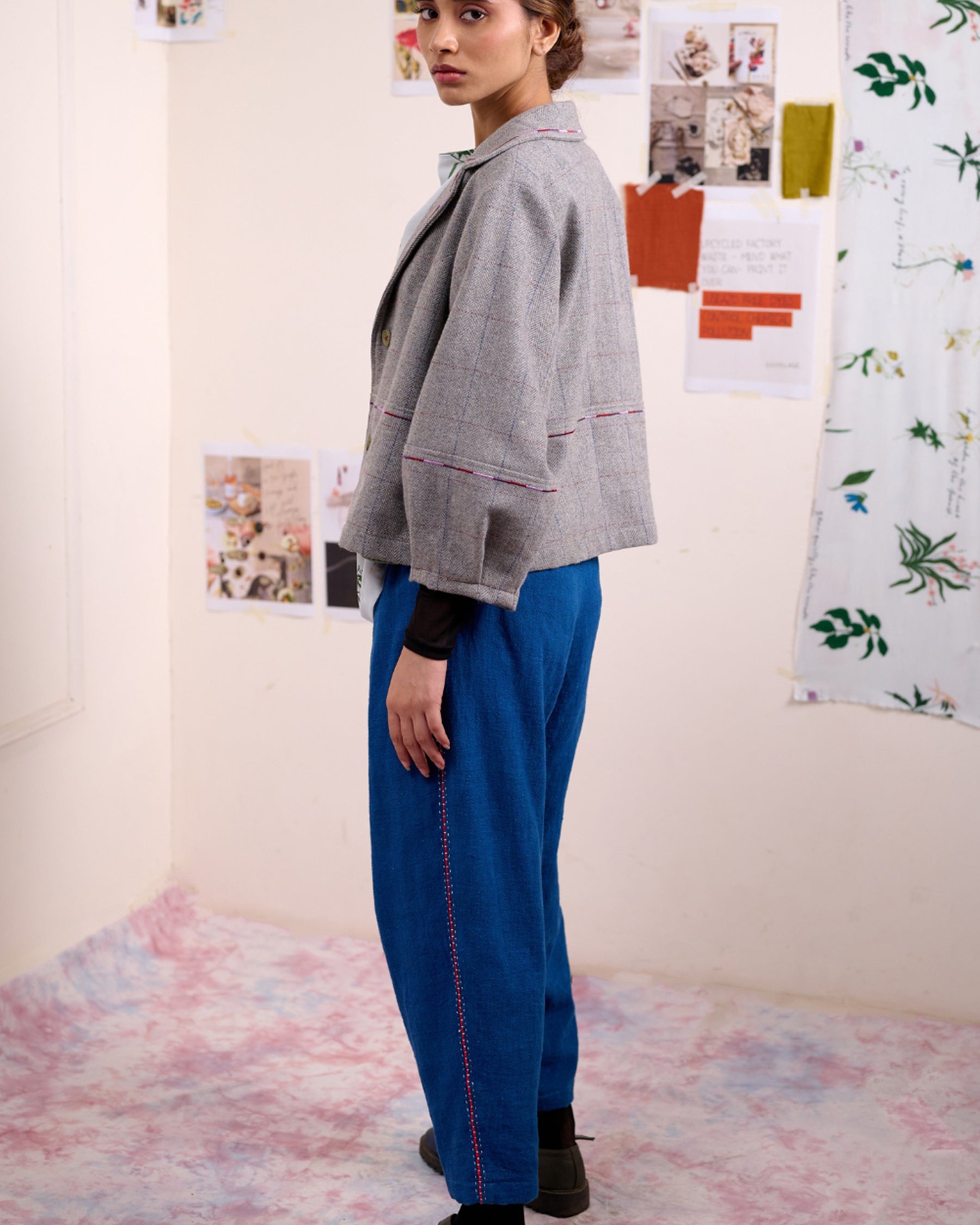 Oren Blue Pants BOTTOMS Doodlage