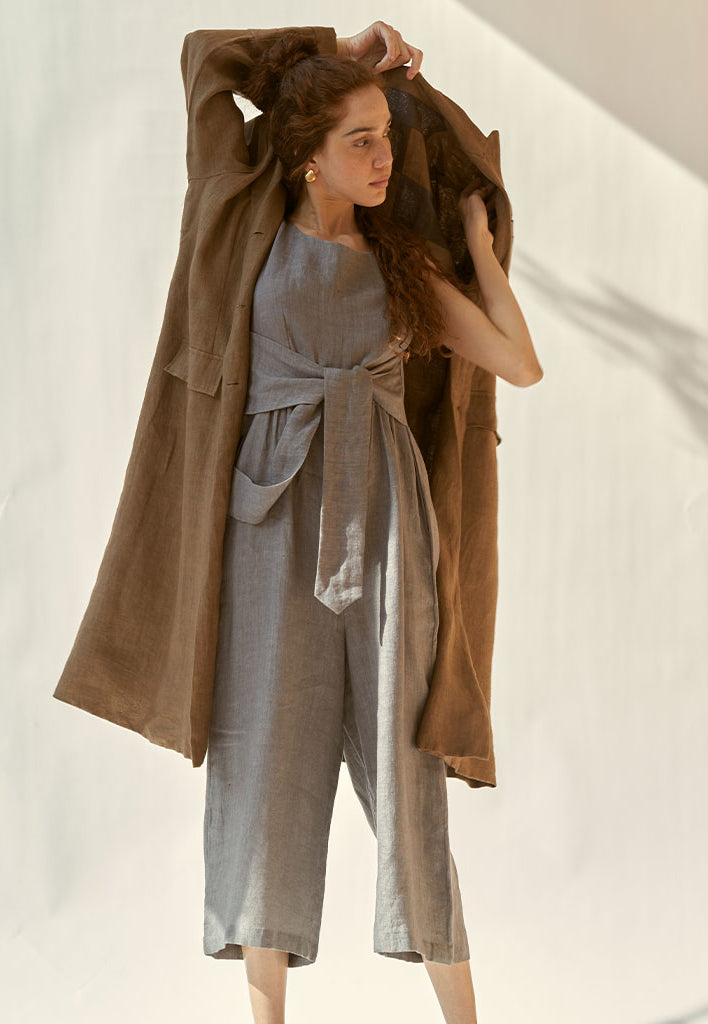 Beyond Basic Grey Jumpsuit JUMPSUITS IKKIVI