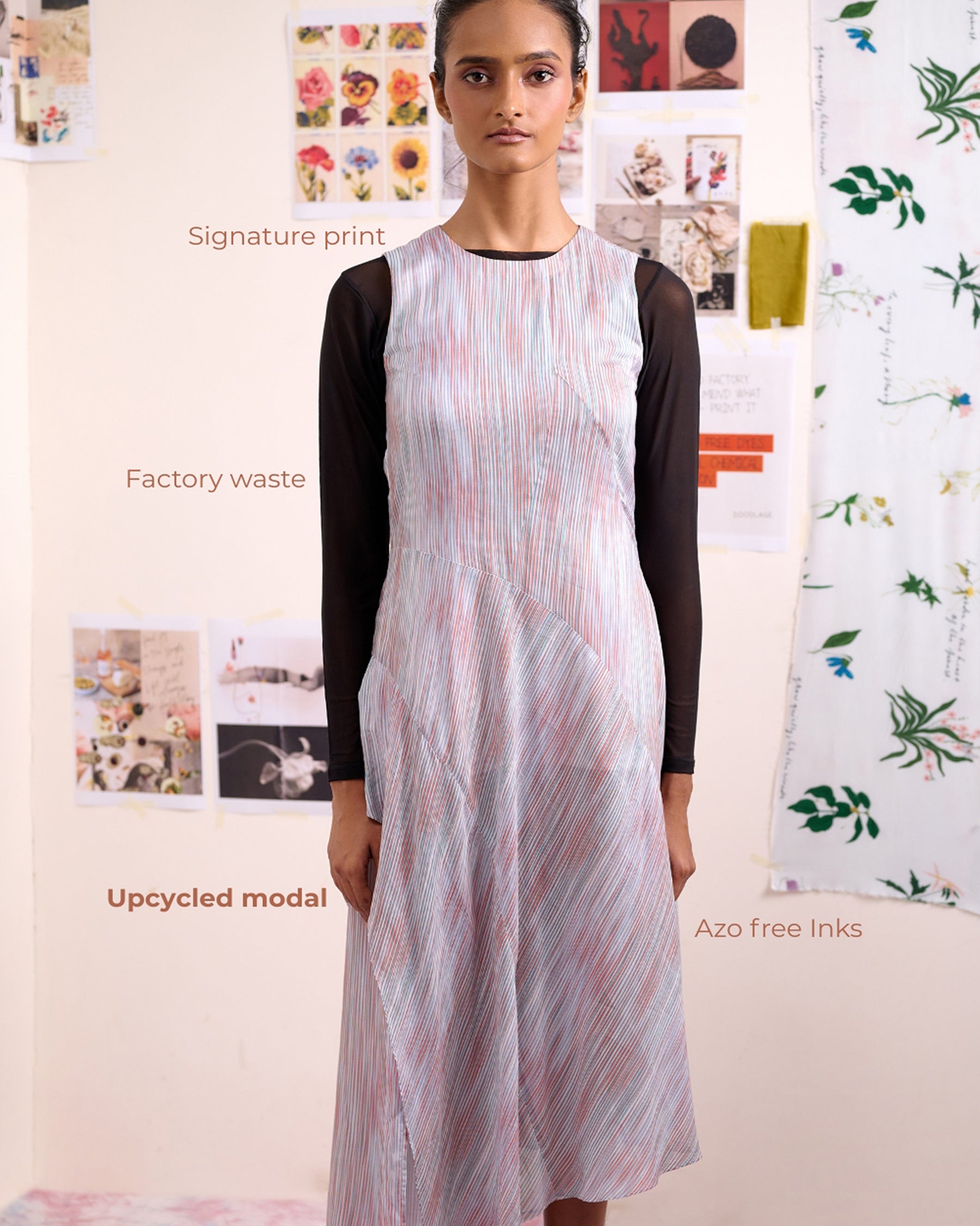 Heron Striped Dress DRESSES Doodlage