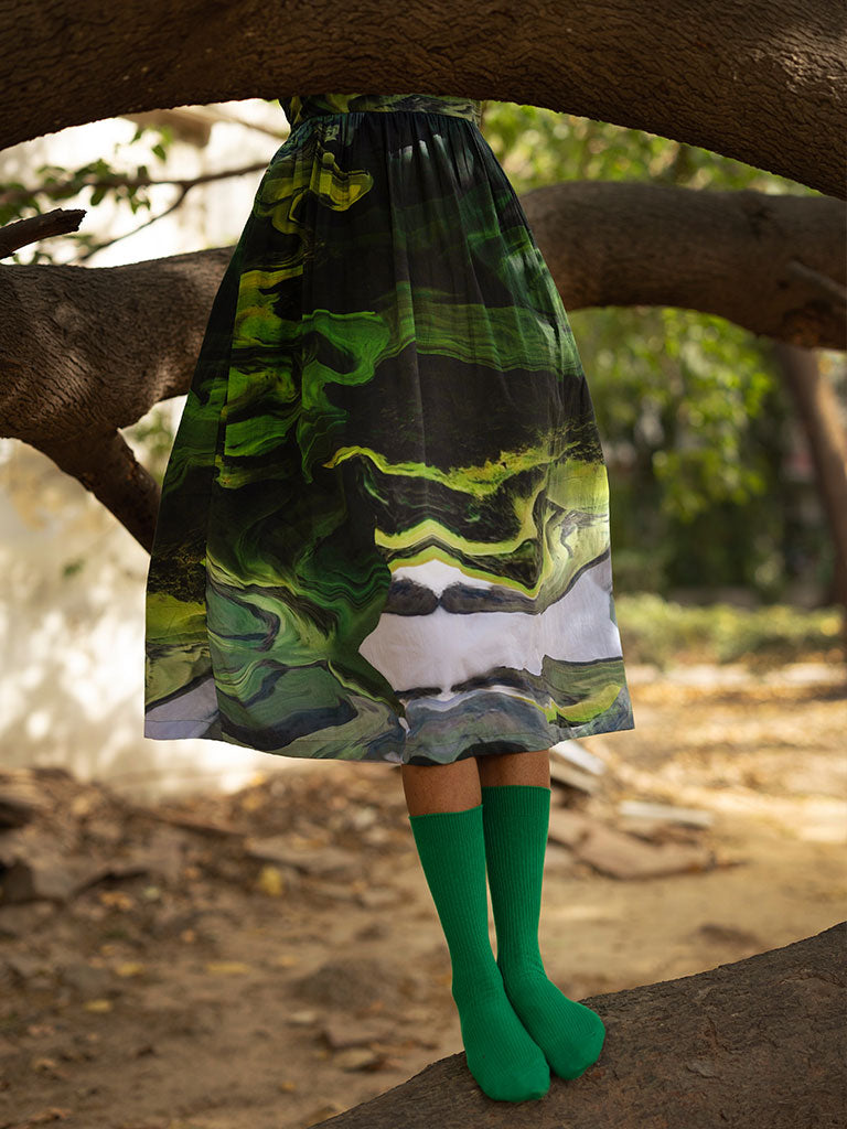 Ella Green Dress DRESSES Doodlage