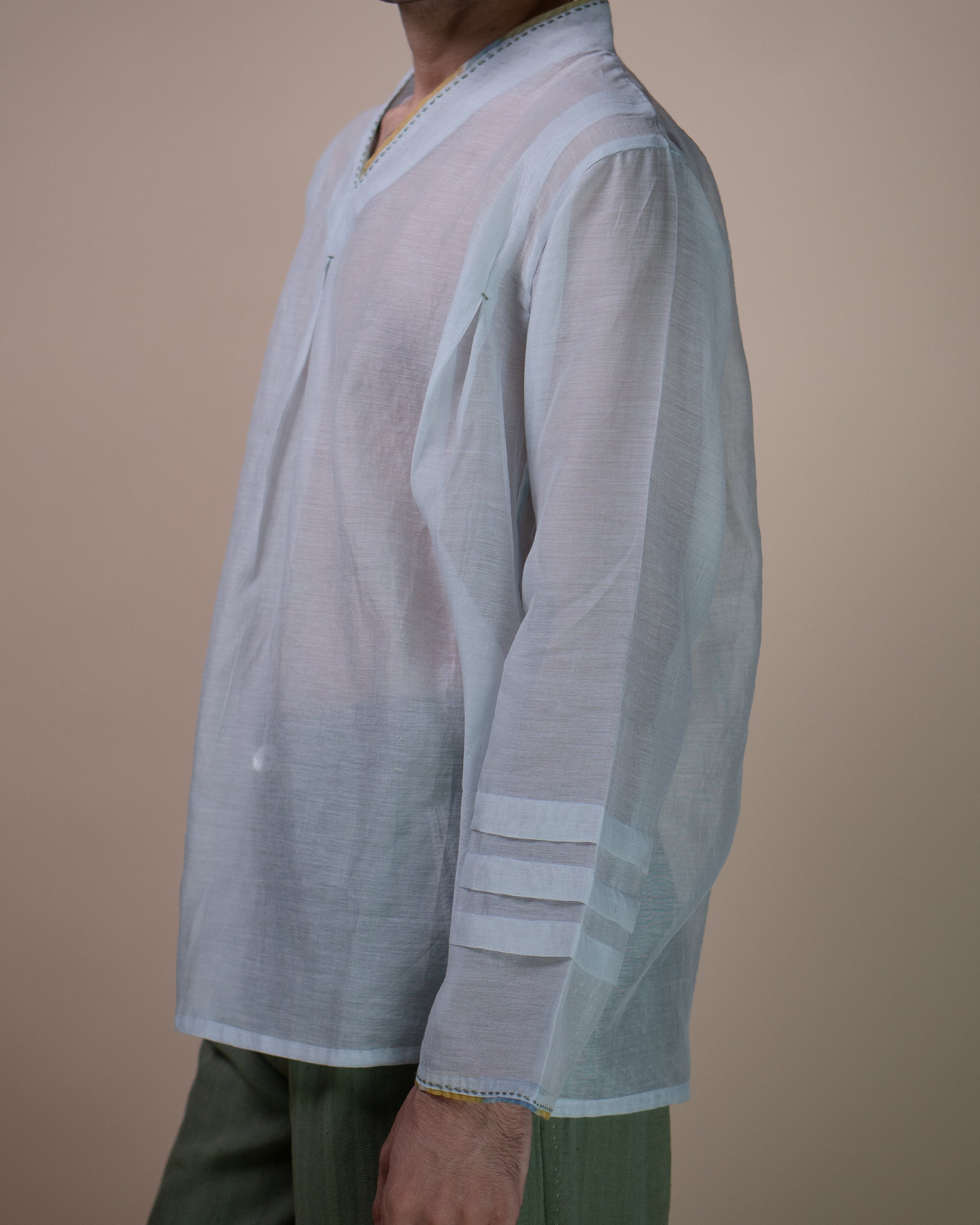 Meadows Unisex Chanderi Shirt TOPS IKKIVI