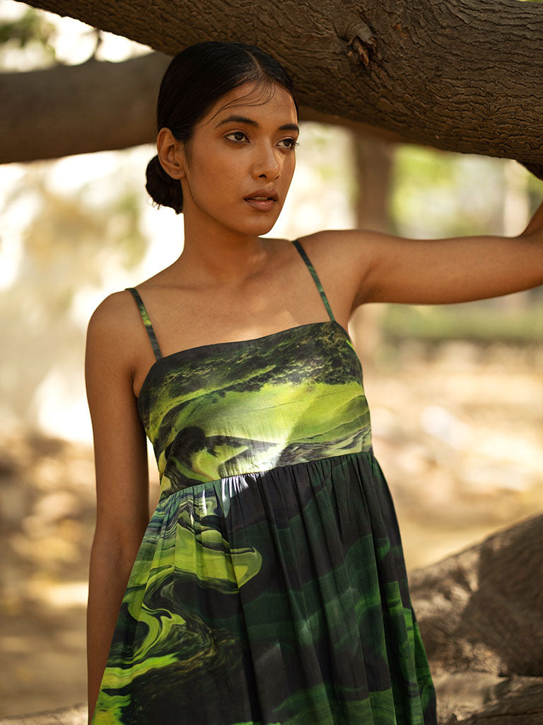 Ella Green Dress DRESSES Doodlage