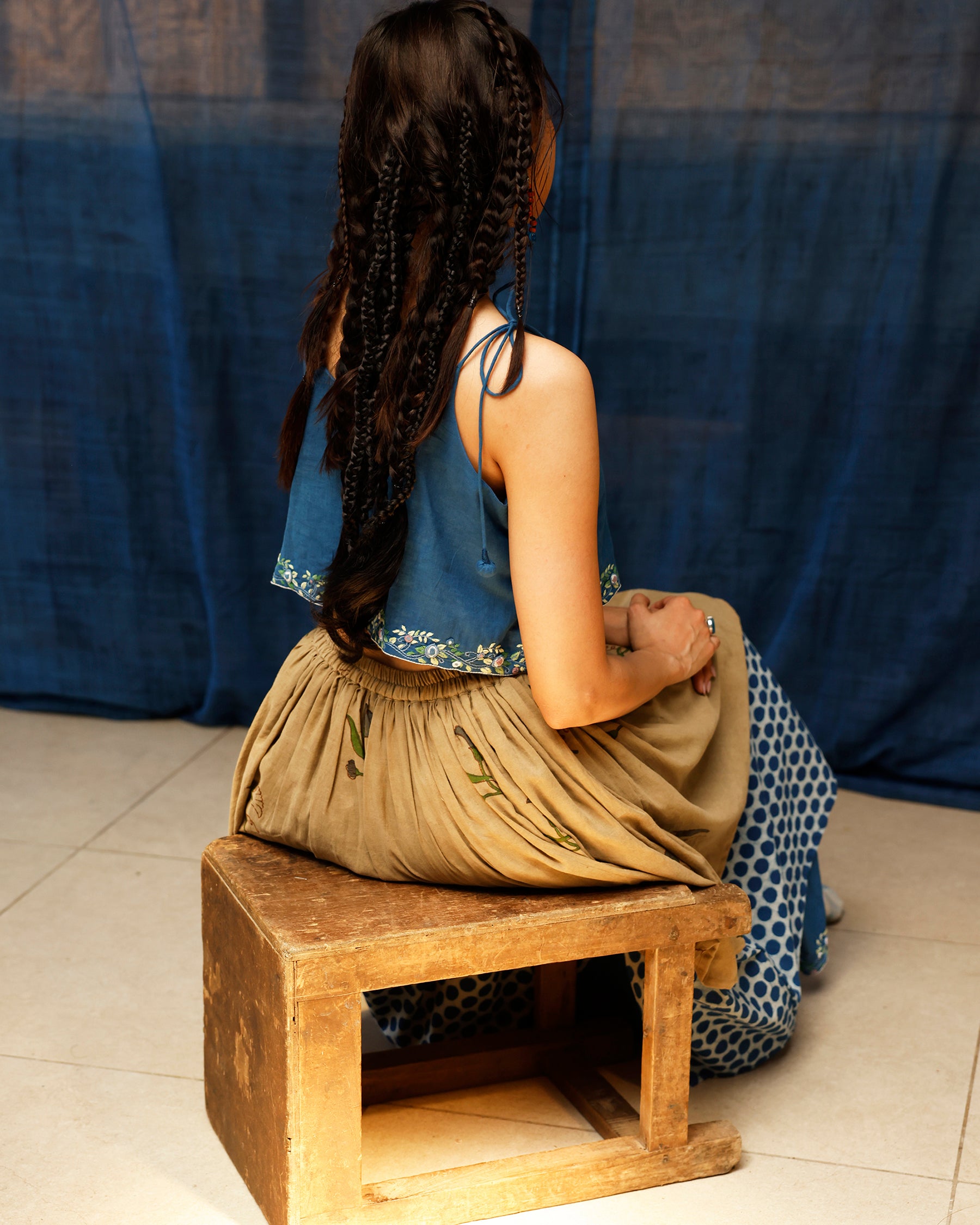 The Bluenn Earthbound Tiered Skirt BOTTOMS IKKIVI