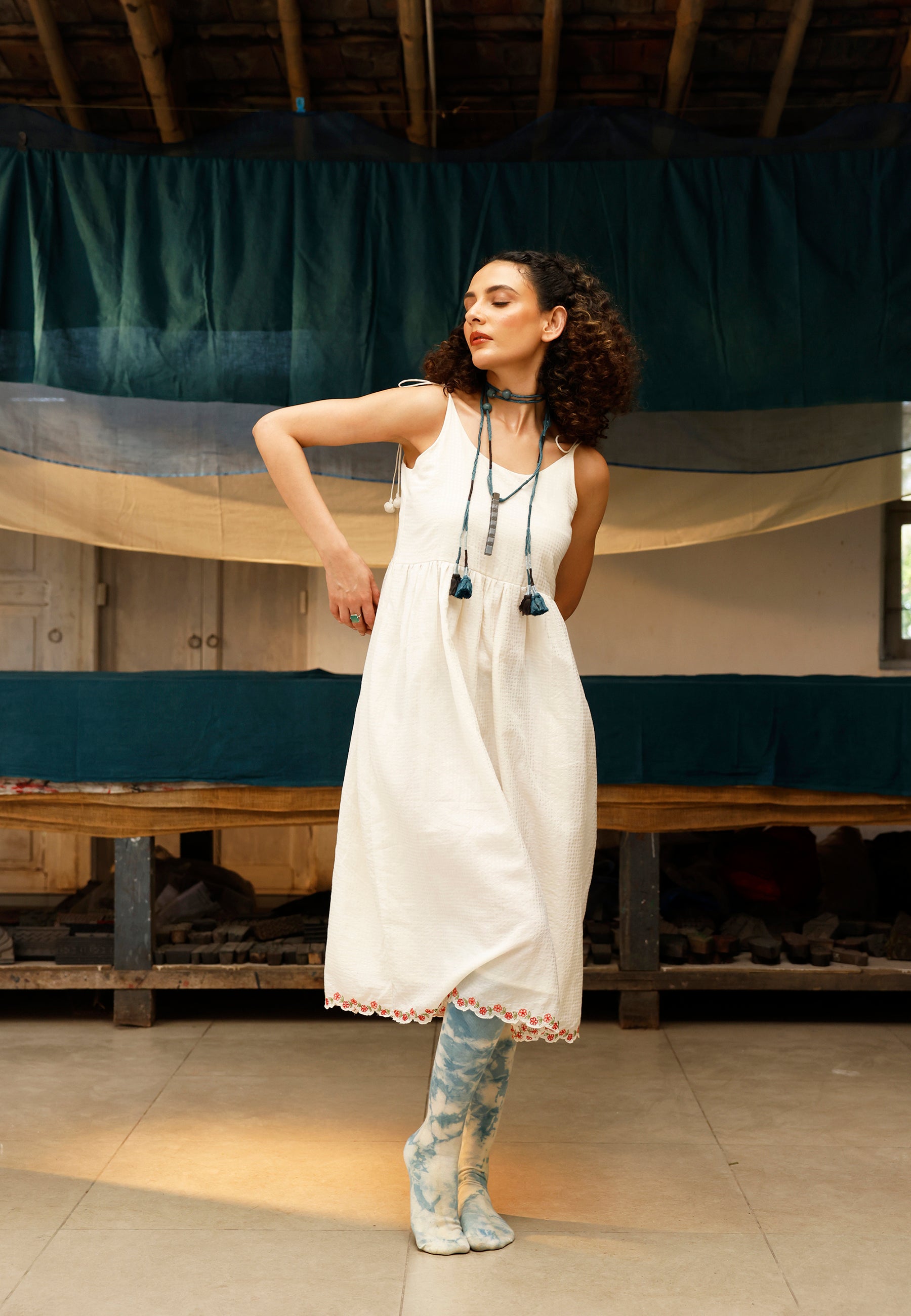 The Ivory Meadow Dress DRESSES IKKIVI