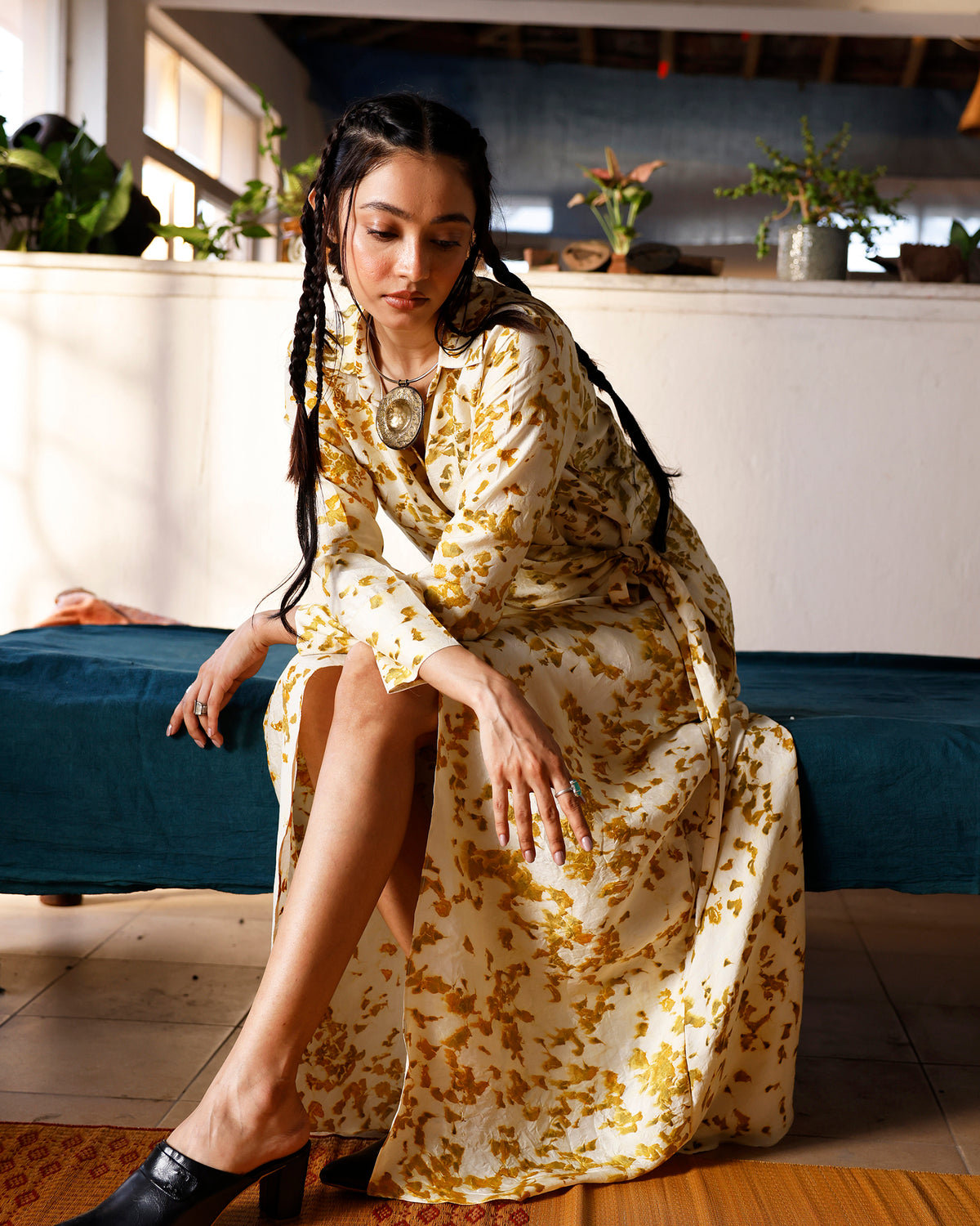The Marigold Reverie Wrap Dress DRESSES IKKIVI
