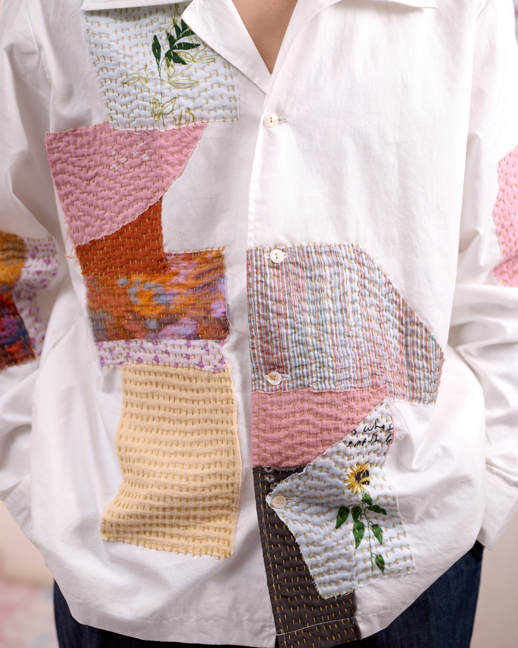 Novelle Patchwork Unisex Shirt TOPS Doodlage