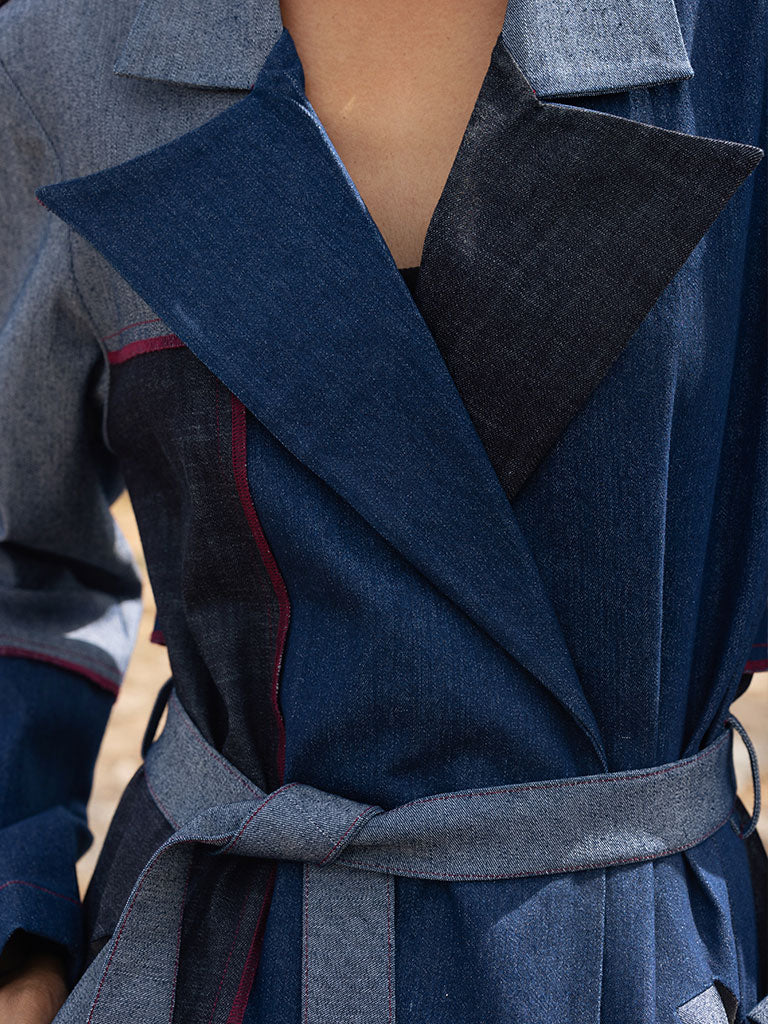 Amelia Denim Trench JACKETS Doodlage