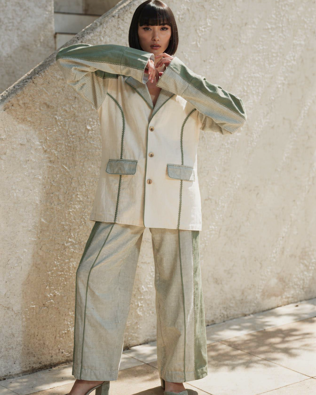 Meadows Unisex Colour Blocked Blazer JACKETS IKKIVI