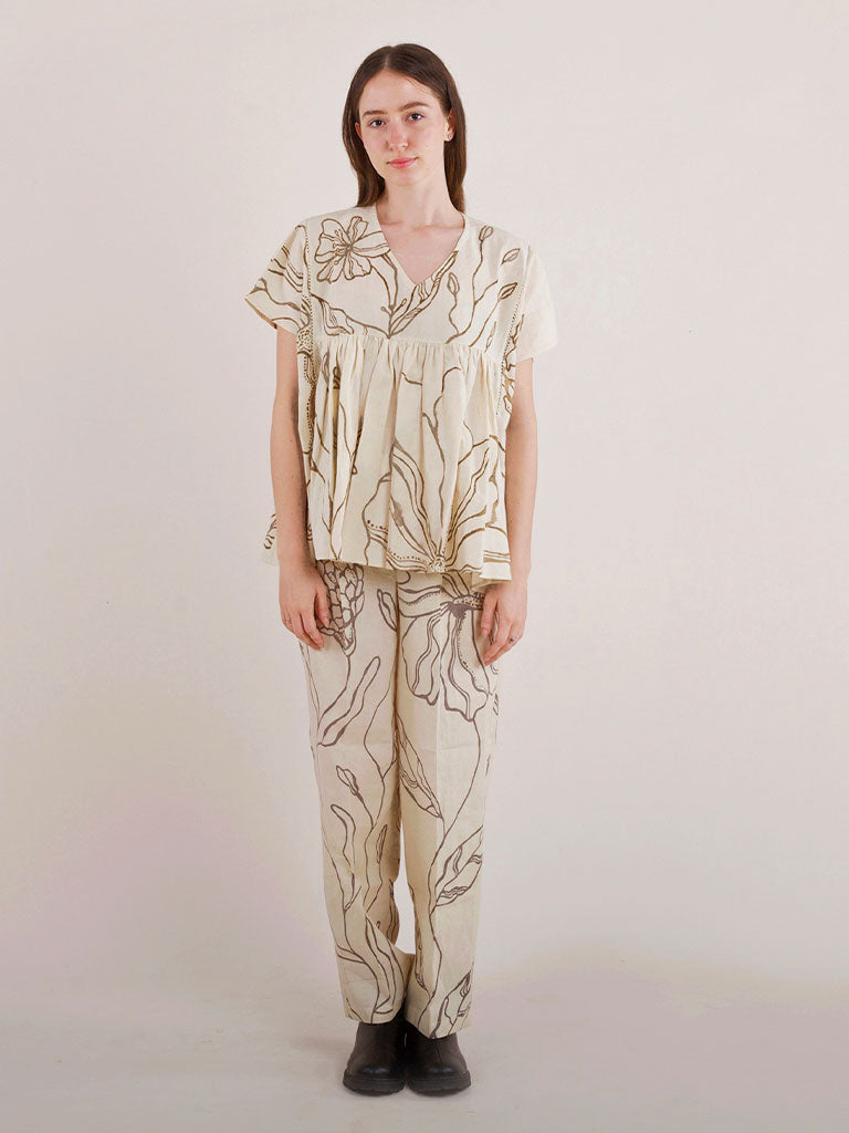 Floral Echo Blouse TOPS IKKIVI