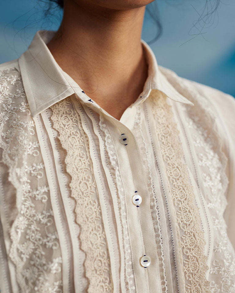 Marrila Dolman Lace Shirt TOPS Ahmev