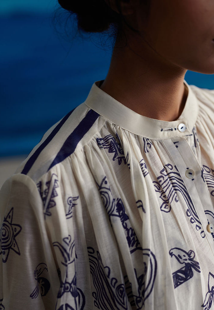 Juniper Gathered Top TOPS Ahmev