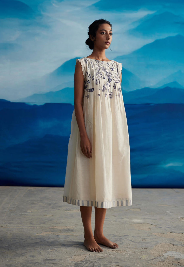 Mignon Pleated Neck Dress DRESSES Ahmev