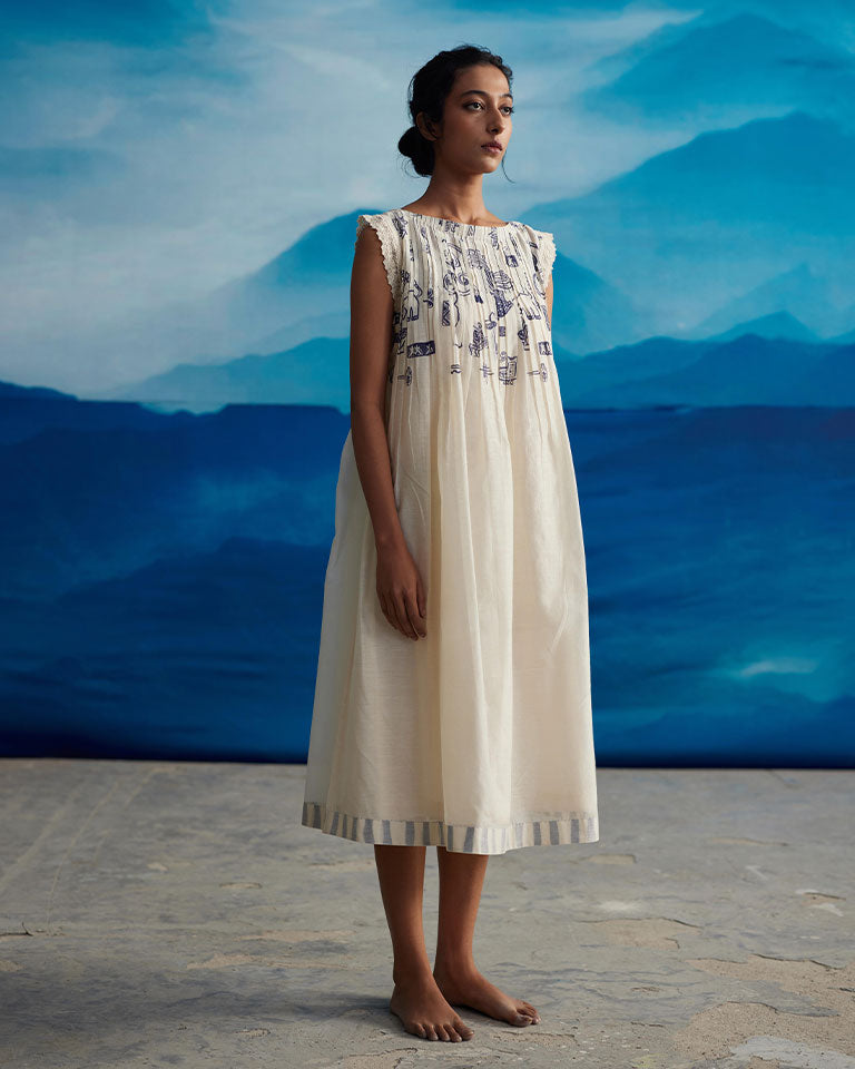 Mignon Pleated Neck Dress DRESSES Ahmev
