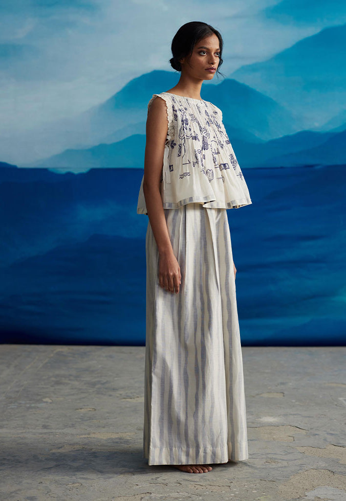 Calantha Pleated Top TOPS Ahmev