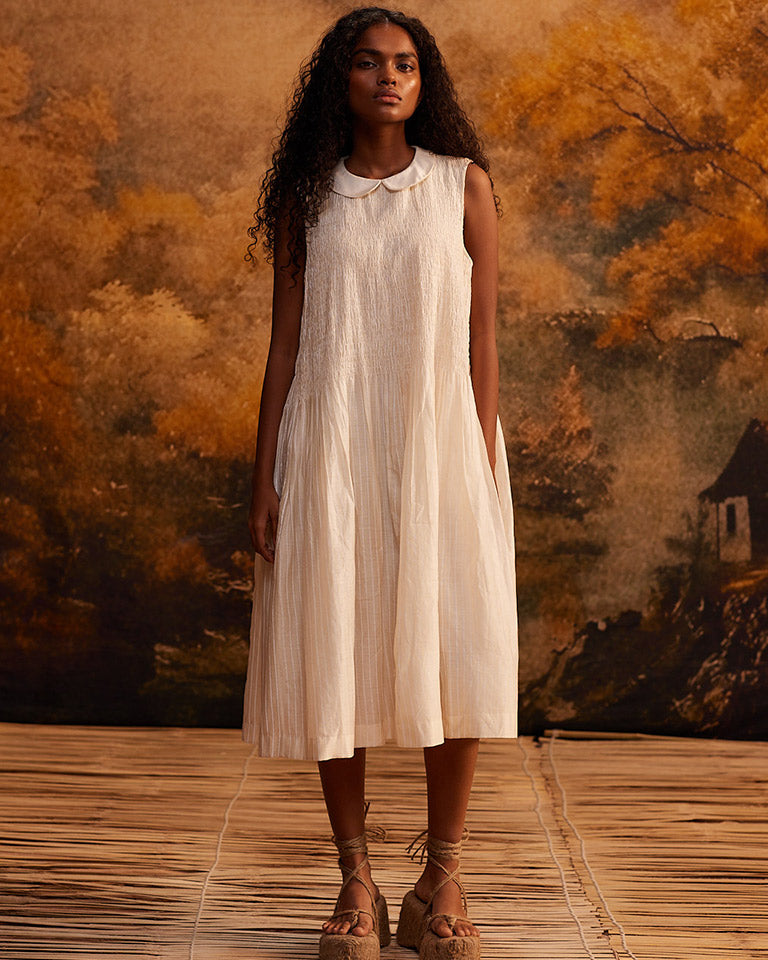 Shibui Stripe Ruching Dress DRESSES Ahmev