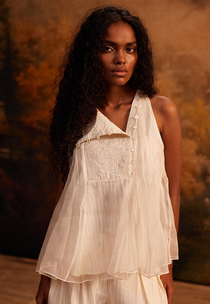 Hana Organza Halter Top TOPS Ahmev