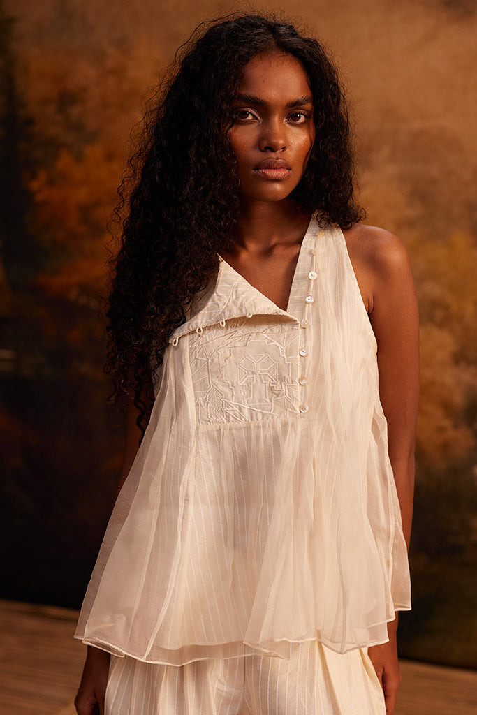 Hana Organza Halter Top TOPS Ahmev