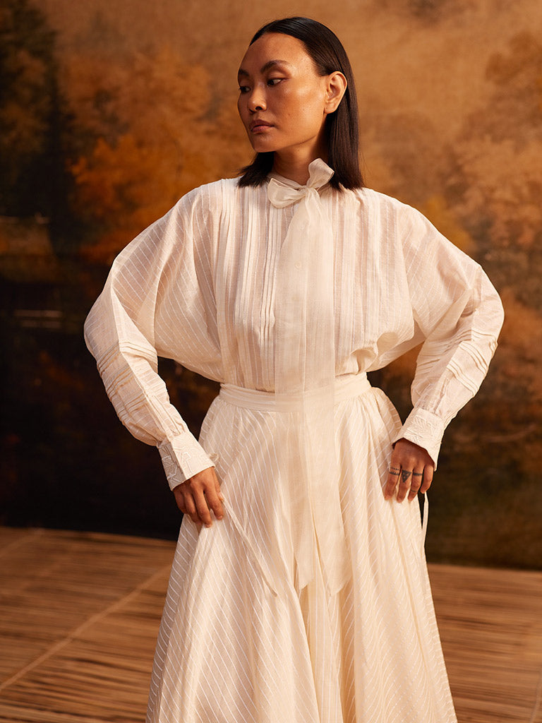 Enso Stripe Skirt BOTTOMS Ahmev