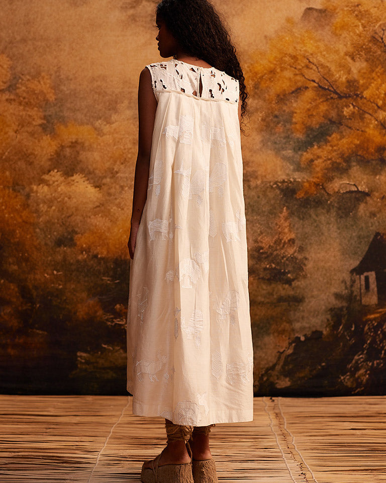 Kujaku Knife Pleat Dress DRESSES Ahmev