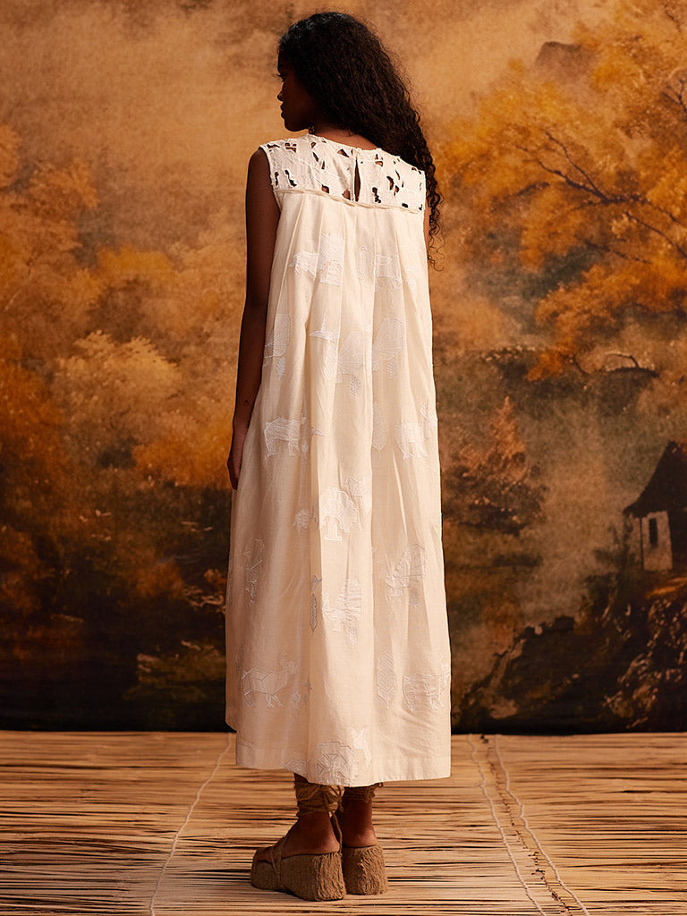 Kujaku Knife Pleat Dress DRESSES Ahmev