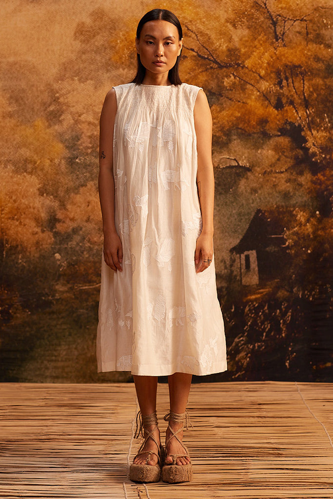 Tani-Ori Applique Ruching Dress DRESSES Ahmev