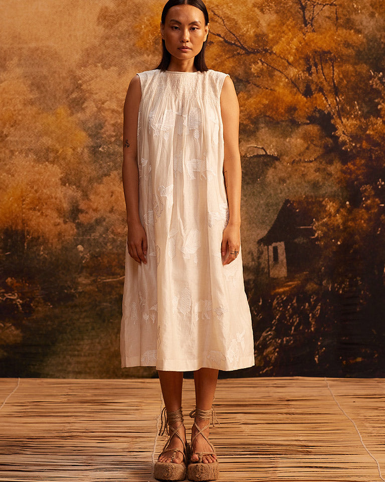 Tani-Ori Applique Ruching Dress DRESSES Ahmev