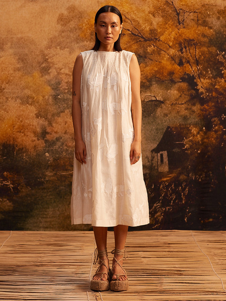 Tani-Ori Applique Ruching Dress DRESSES Ahmev