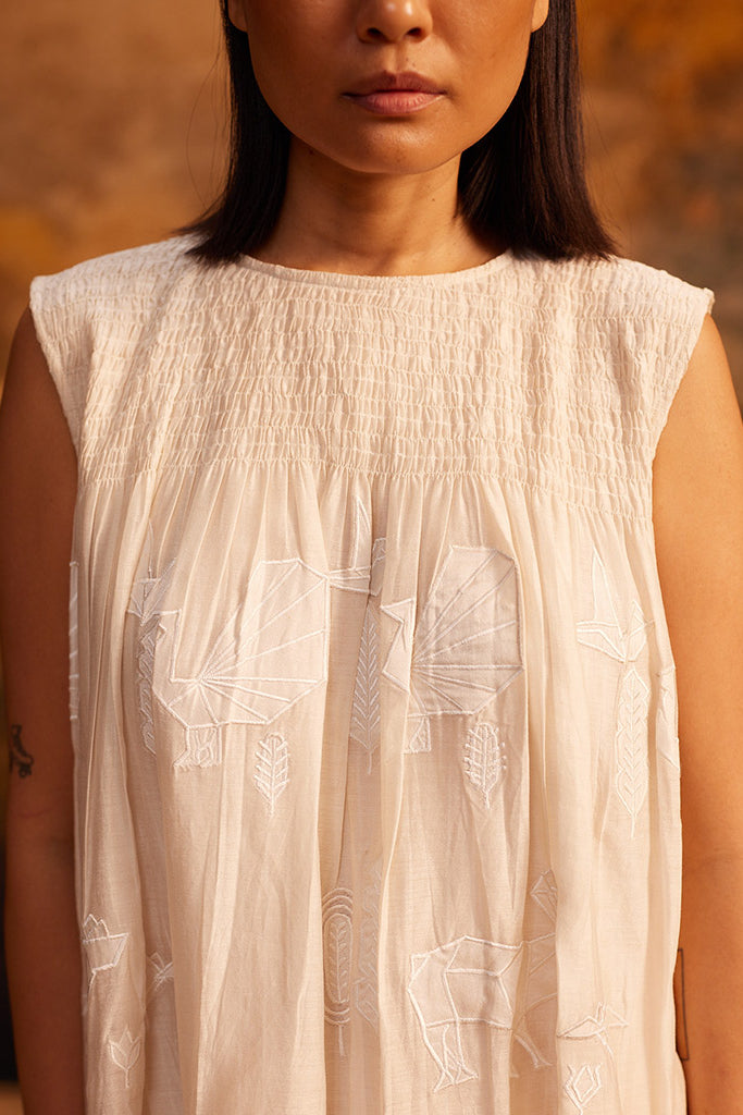 Tani-Ori Applique Ruching Dress DRESSES Ahmev