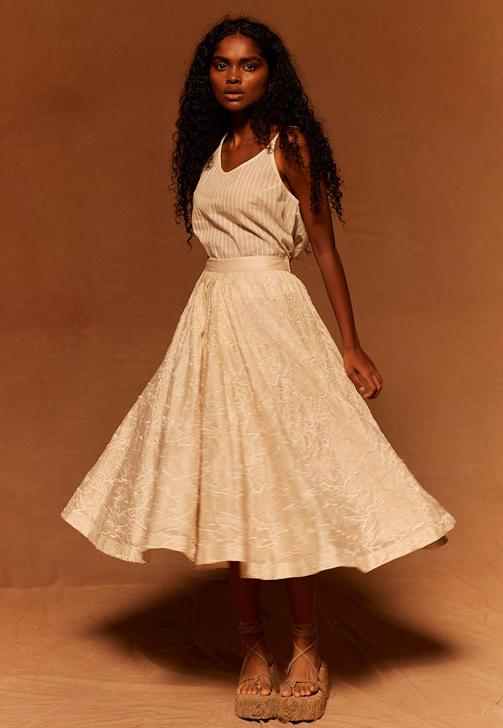 Muryo Emroidered Skirt BOTTOMS Ahmev