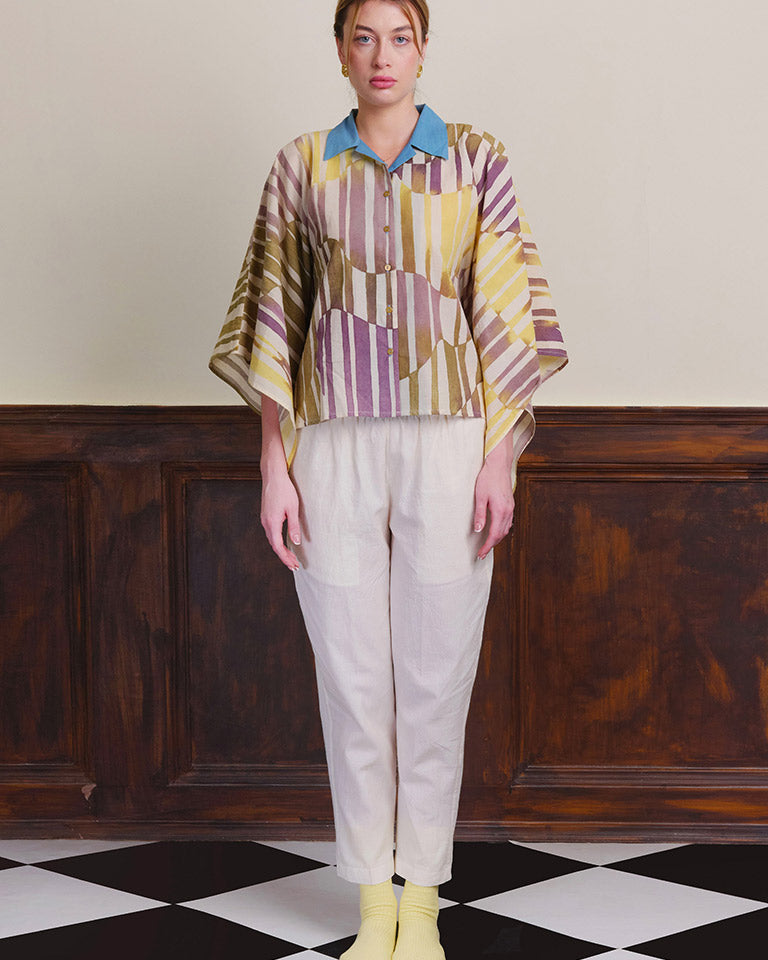 Footnote In Indigo Shirt TOPS IKKIVI