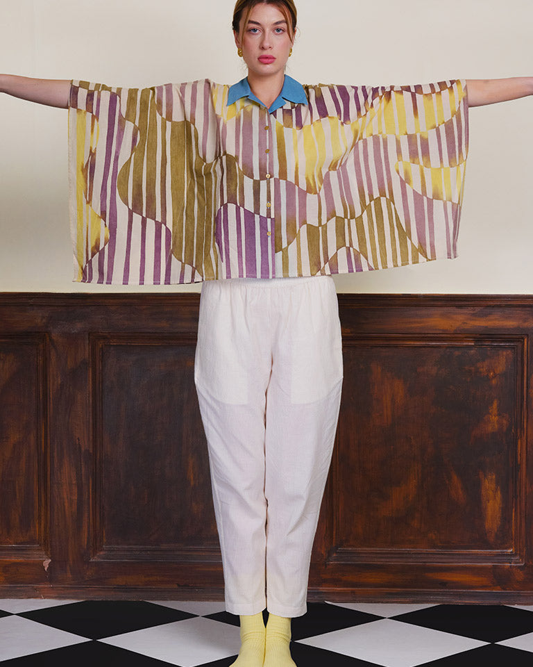 Footnote In Indigo Shirt TOPS IKKIVI