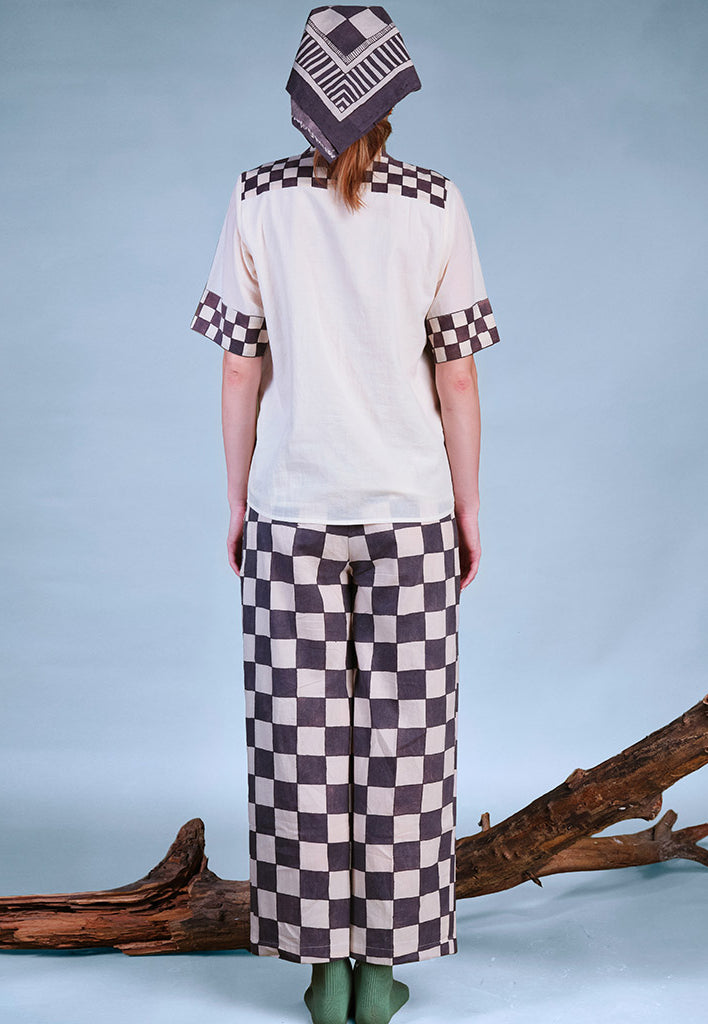 In Grid Checkered Pants BOTTOMS IKKIVI