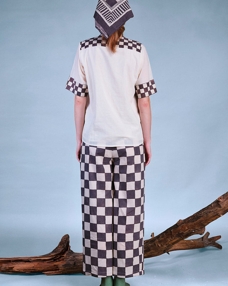In Grid Checkered Pants BOTTOMS IKKIVI