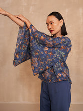 Load image into Gallery viewer, Blooming Blue Lyocell Top TOPS SUI   
