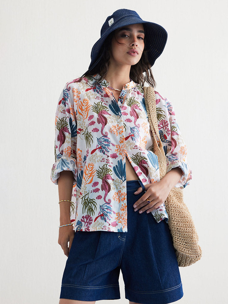 Blooming Reef Classic Shirt TOPS SUI