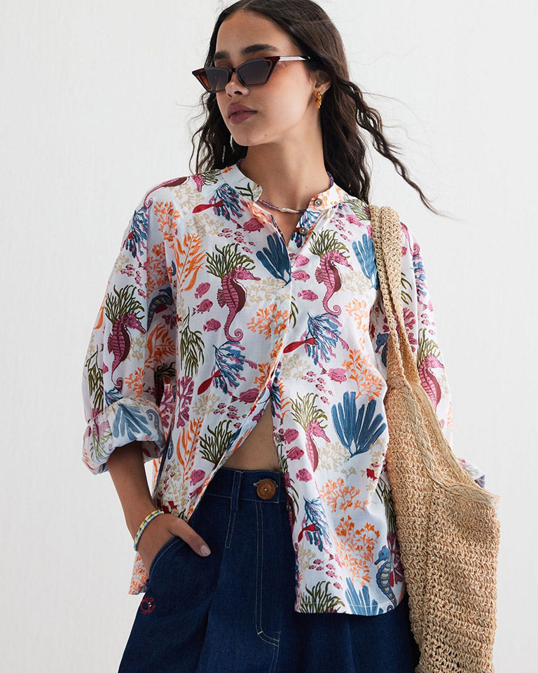 Blooming Reef Classic Shirt TOPS SUI