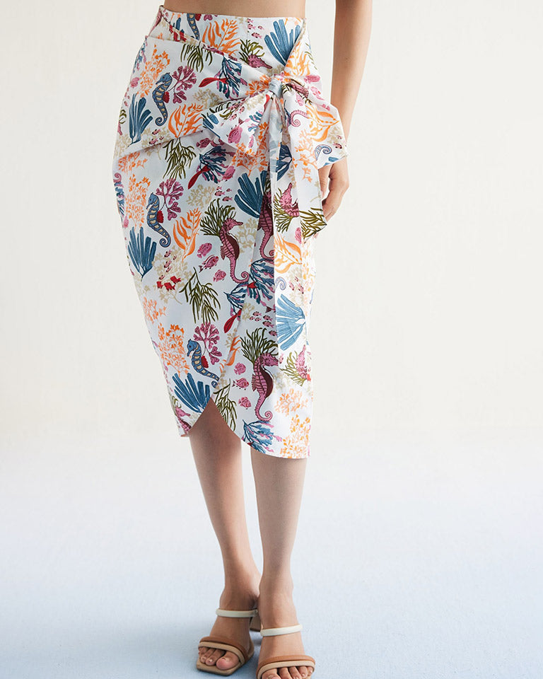 Blooming Reef Wrap Skirt BOTTOMS SUI