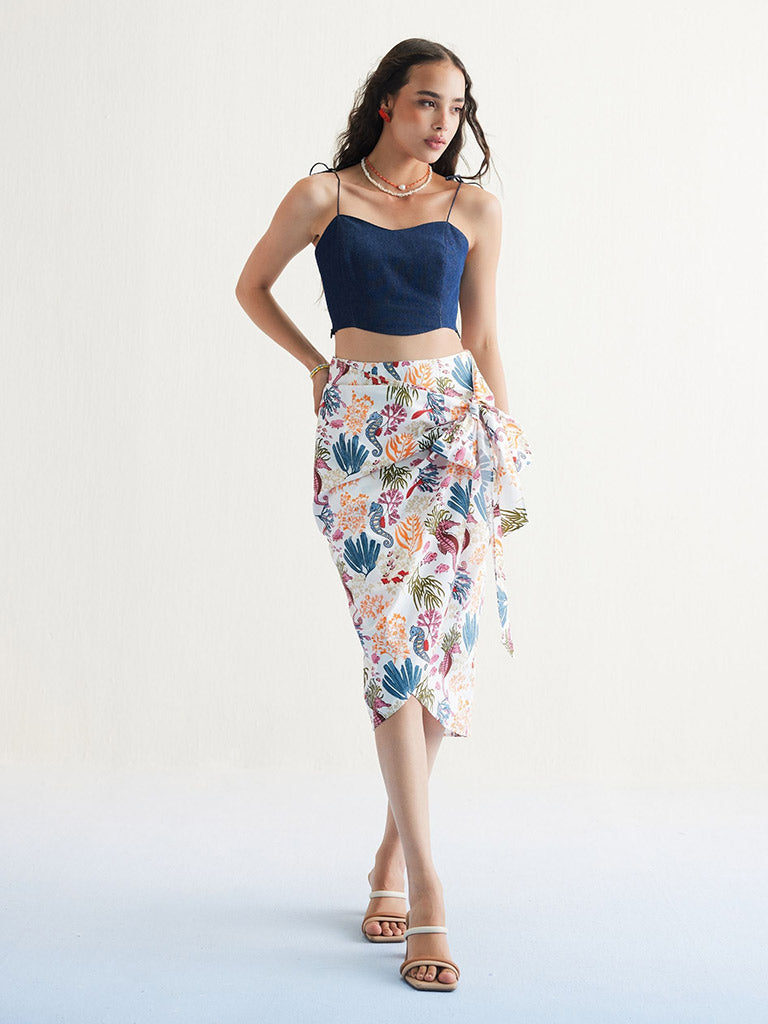 Blooming Reef Wrap Skirt BOTTOMS SUI