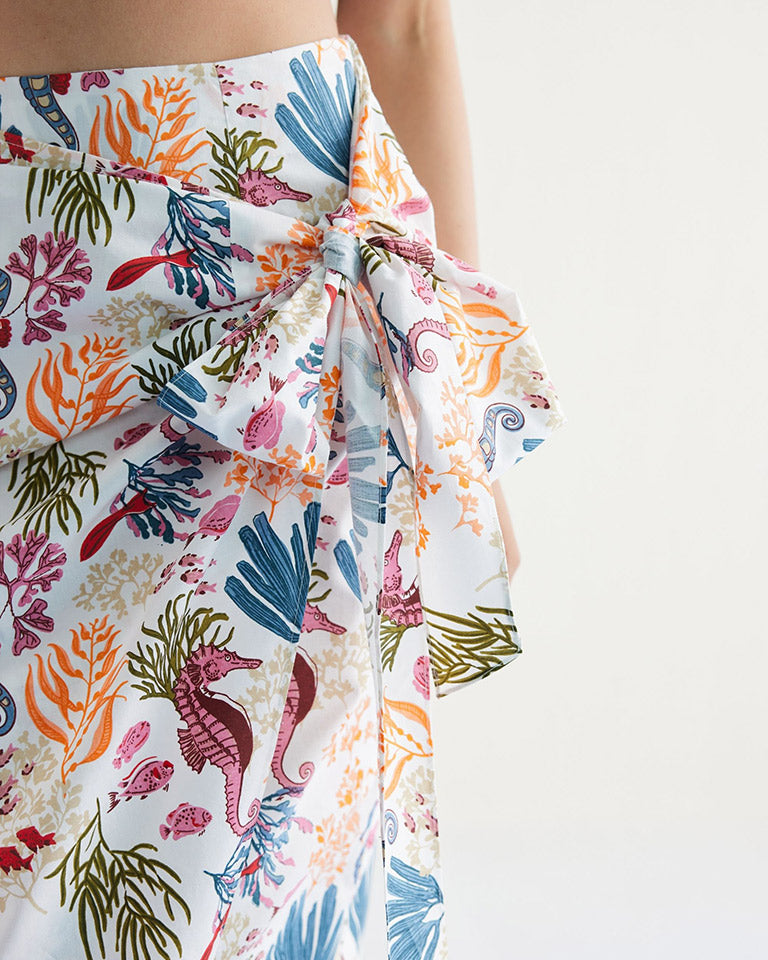Blooming Reef Wrap Skirt BOTTOMS SUI