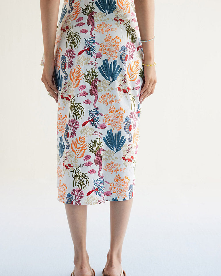 Blooming Reef Wrap Skirt BOTTOMS SUI