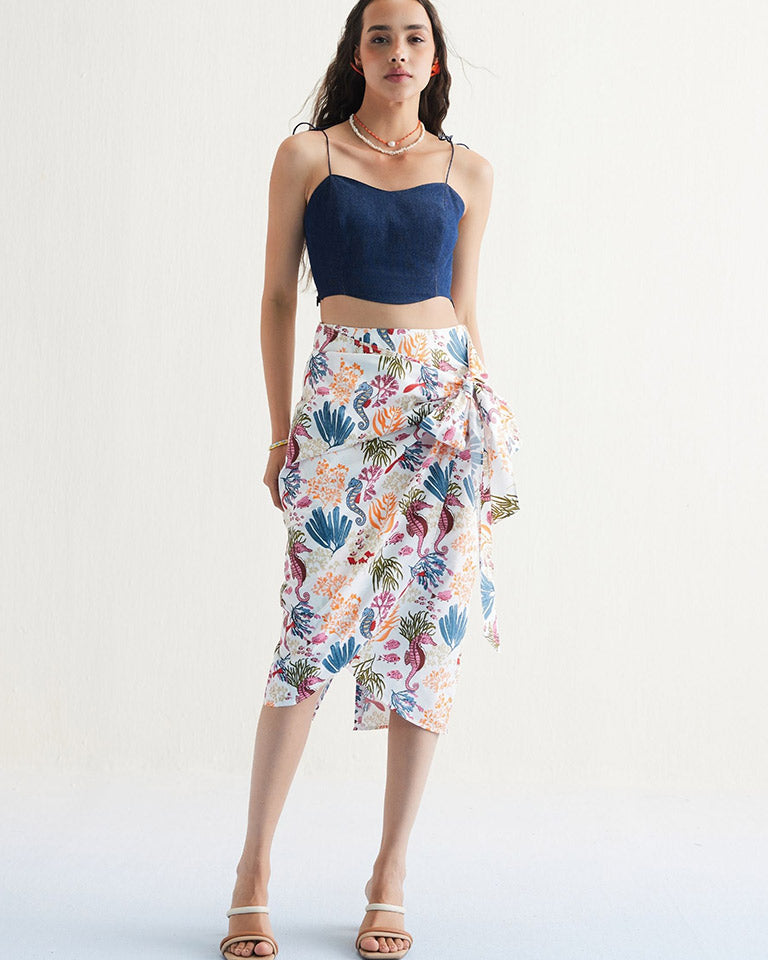 Blooming Reef Wrap Skirt BOTTOMS SUI