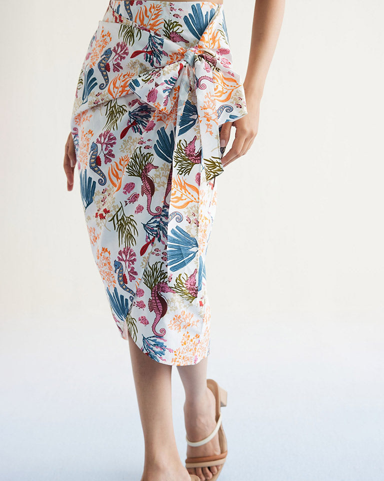 Blooming Reef Wrap Skirt BOTTOMS SUI