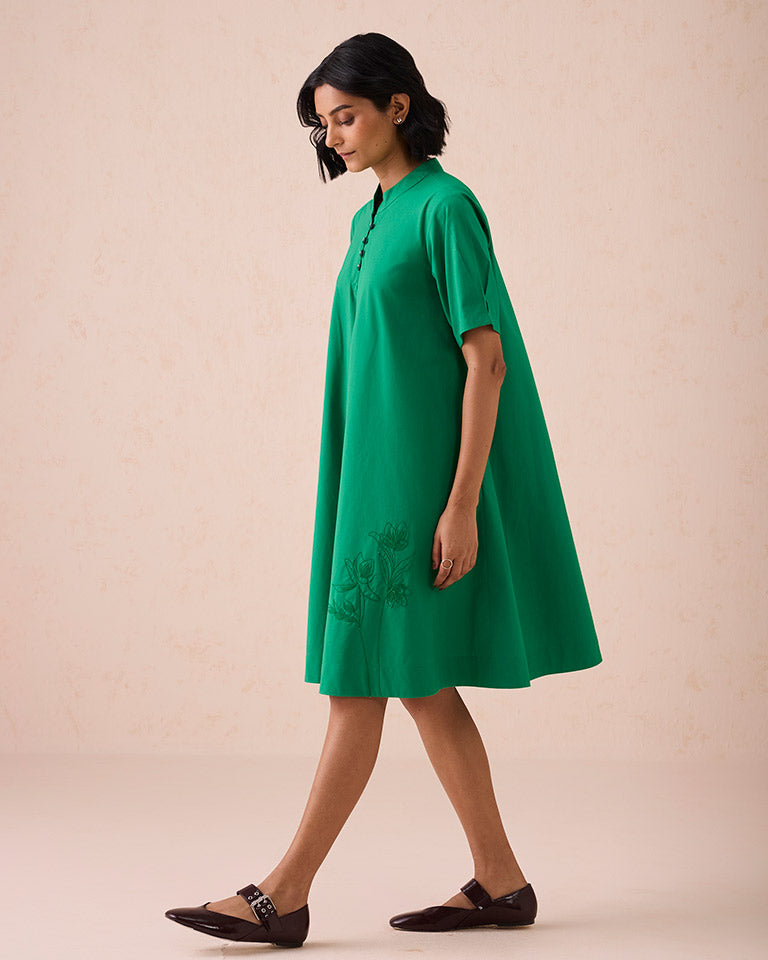 Bright Blessings Mandarin Collar Dress DRESSES SUI